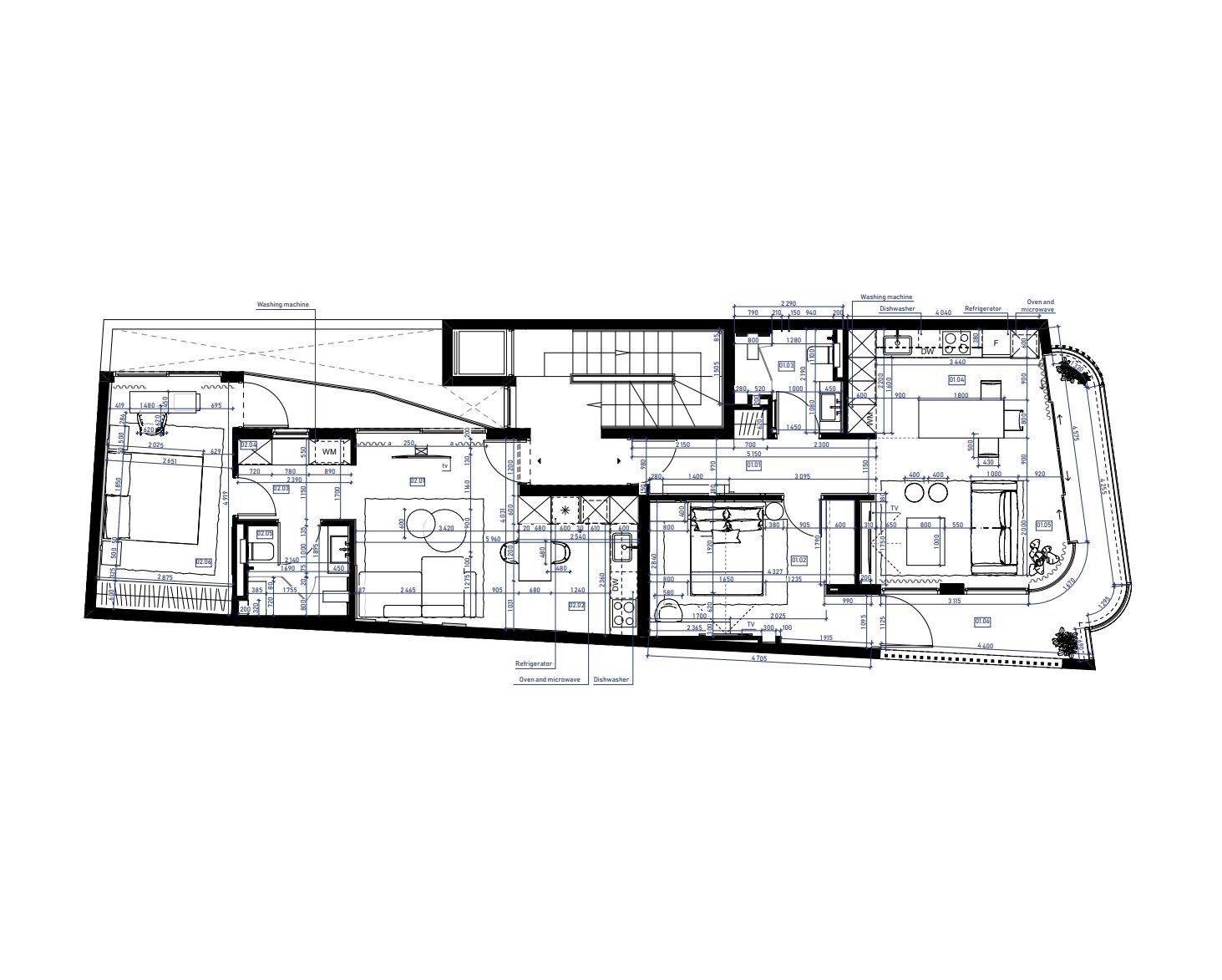 Project 6 Floor Plan 2 Apartments